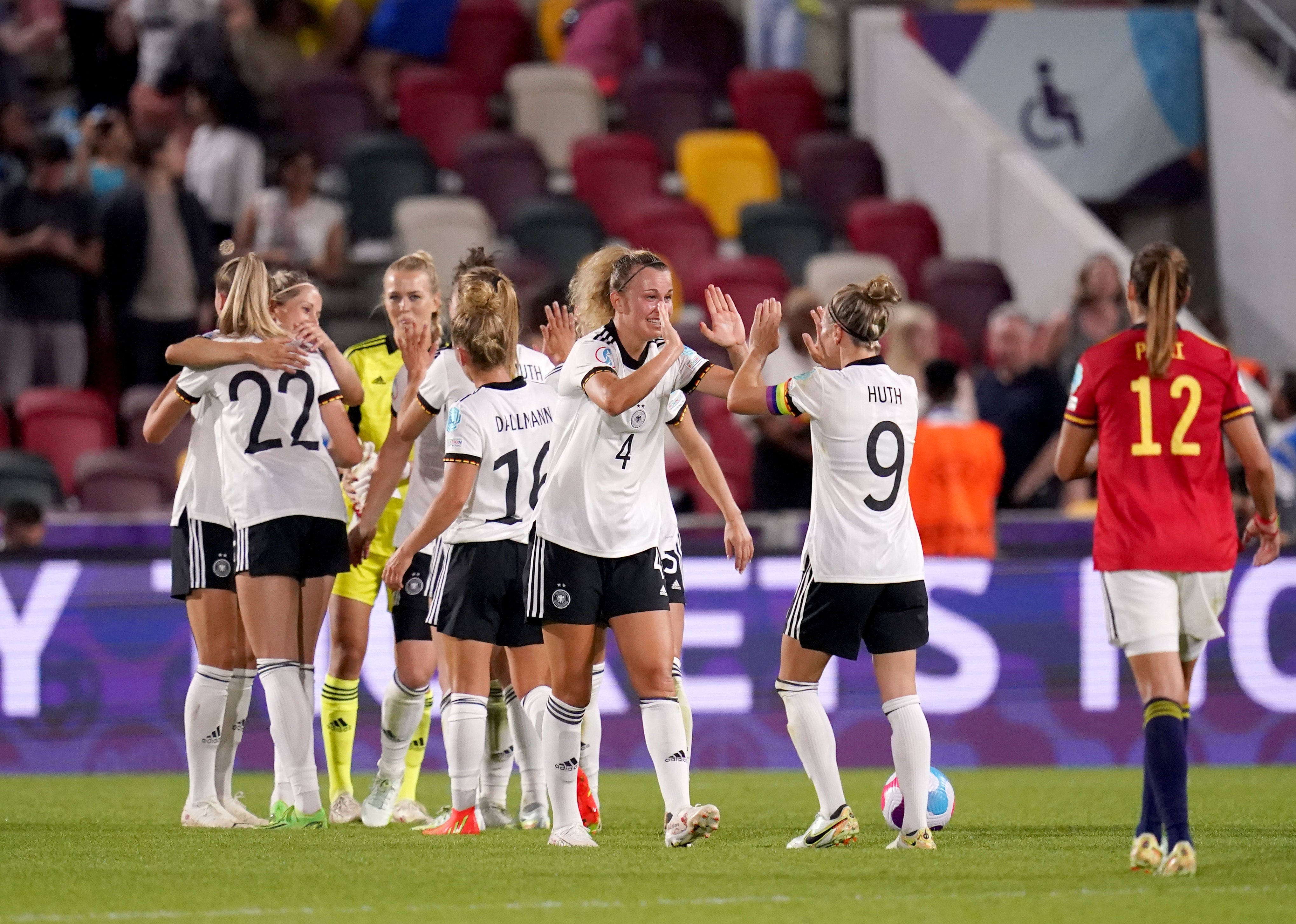 Germany produced another impressive display to see off Spain (John Walton/PA)