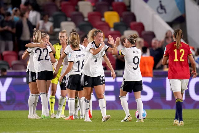Germany produced another impressive display to see off Spain (John Walton/PA)