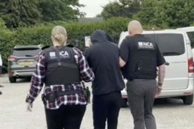 Four men have been arrested as part of a National Crime Agency (NCA) operation targeting a crime group linked to the smuggling of migrants to the UK by lorry (NCA/PA)
