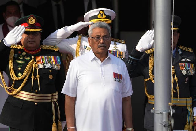 <p>Sri Lankan president Gotabaya Rajapaksa flees the country </p>