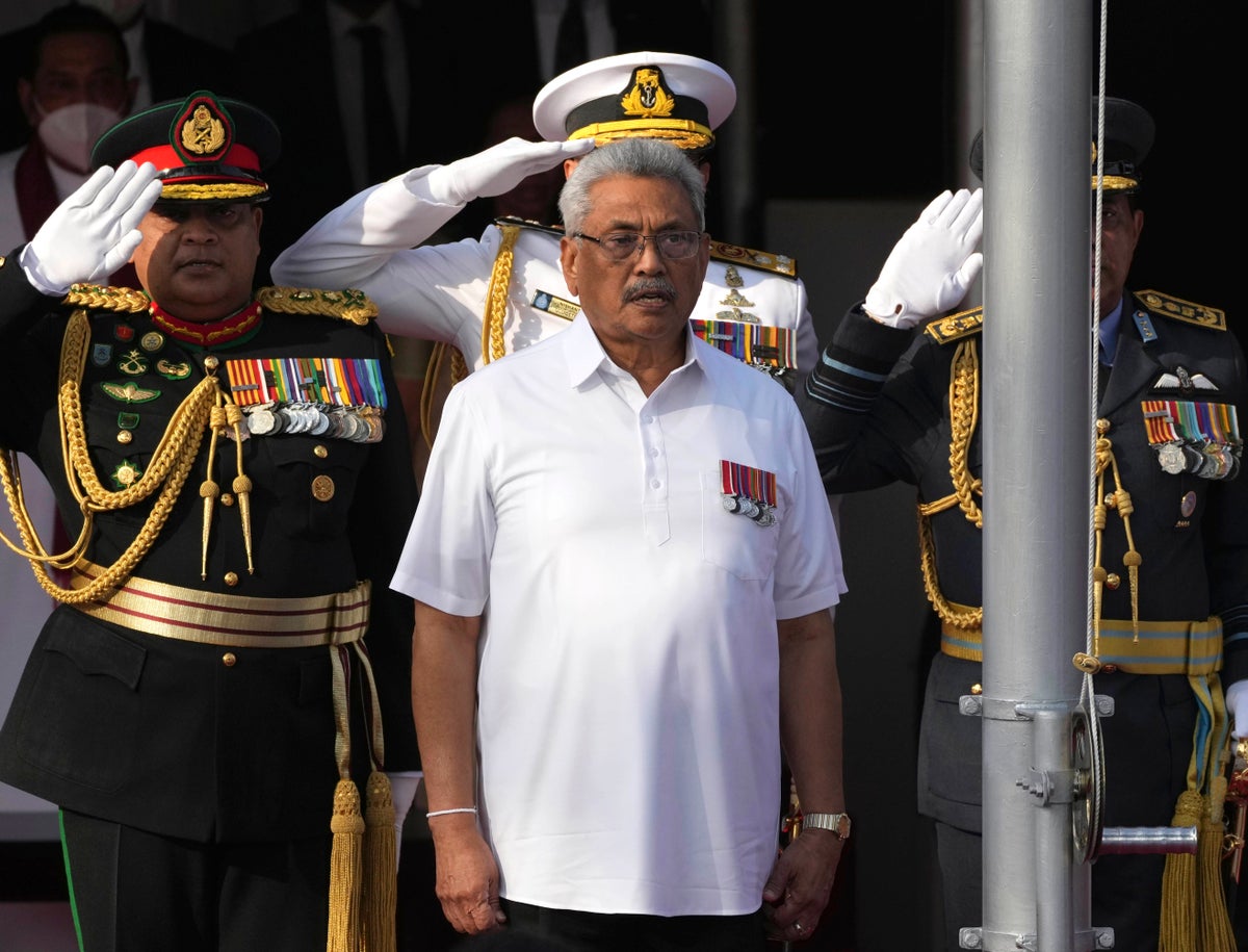 Gotabaya Rajapaksa: Sri Lanka president and wife flee on military jet to Maldives in middle of night