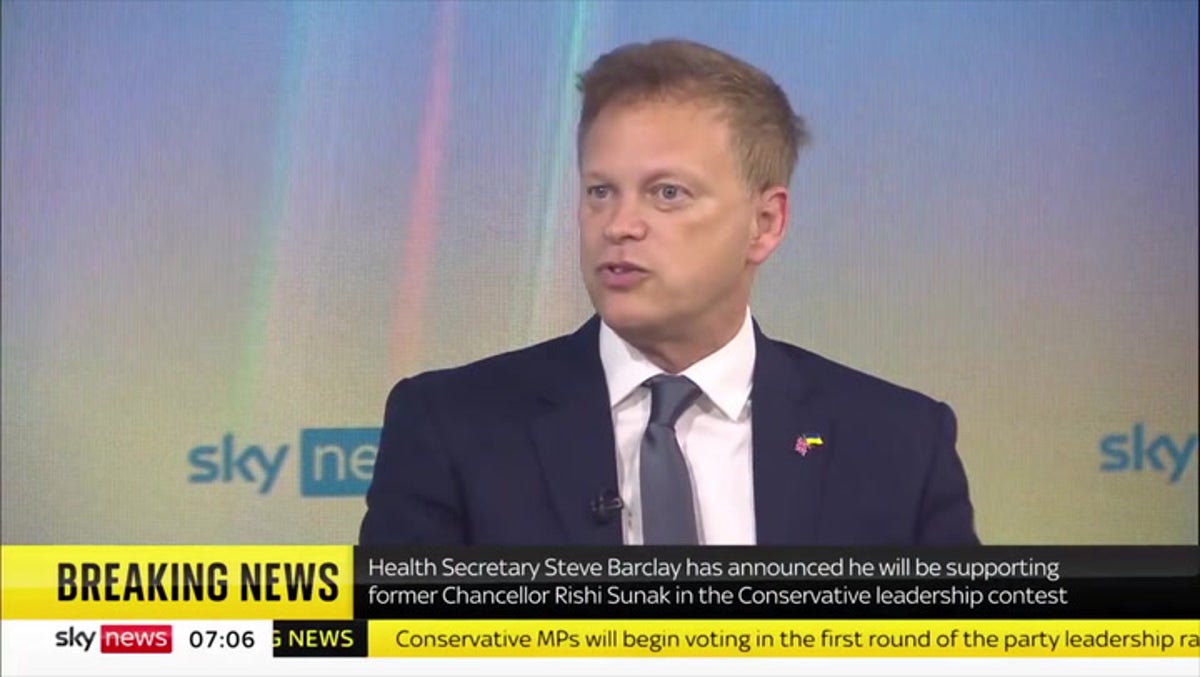 Grant Shapps pulled out of leadership race because ‘another candidate had the right policy’