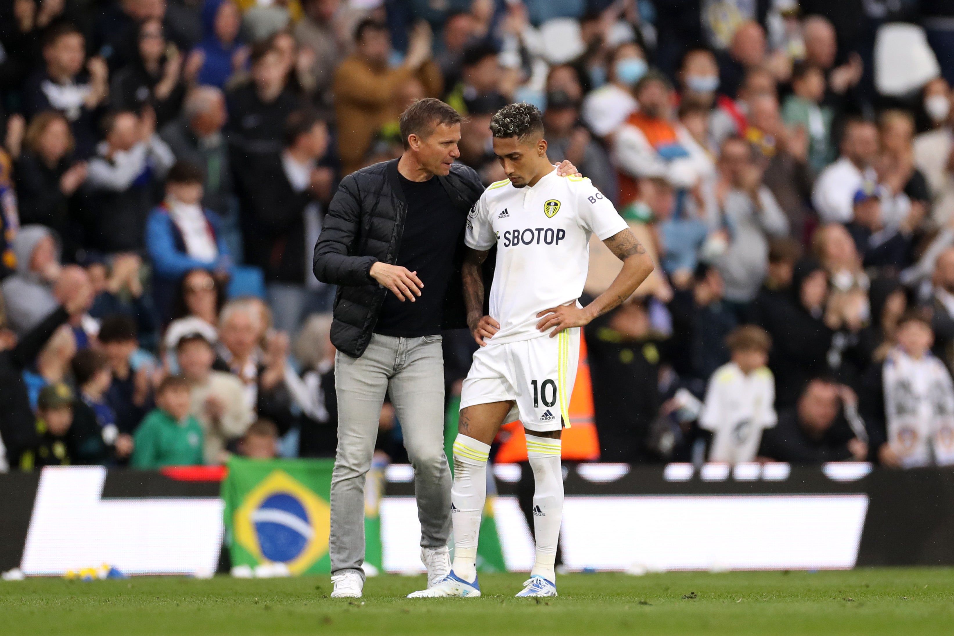 Leeds boss Jesse Marsch gave his blessing for Raphinha to depart