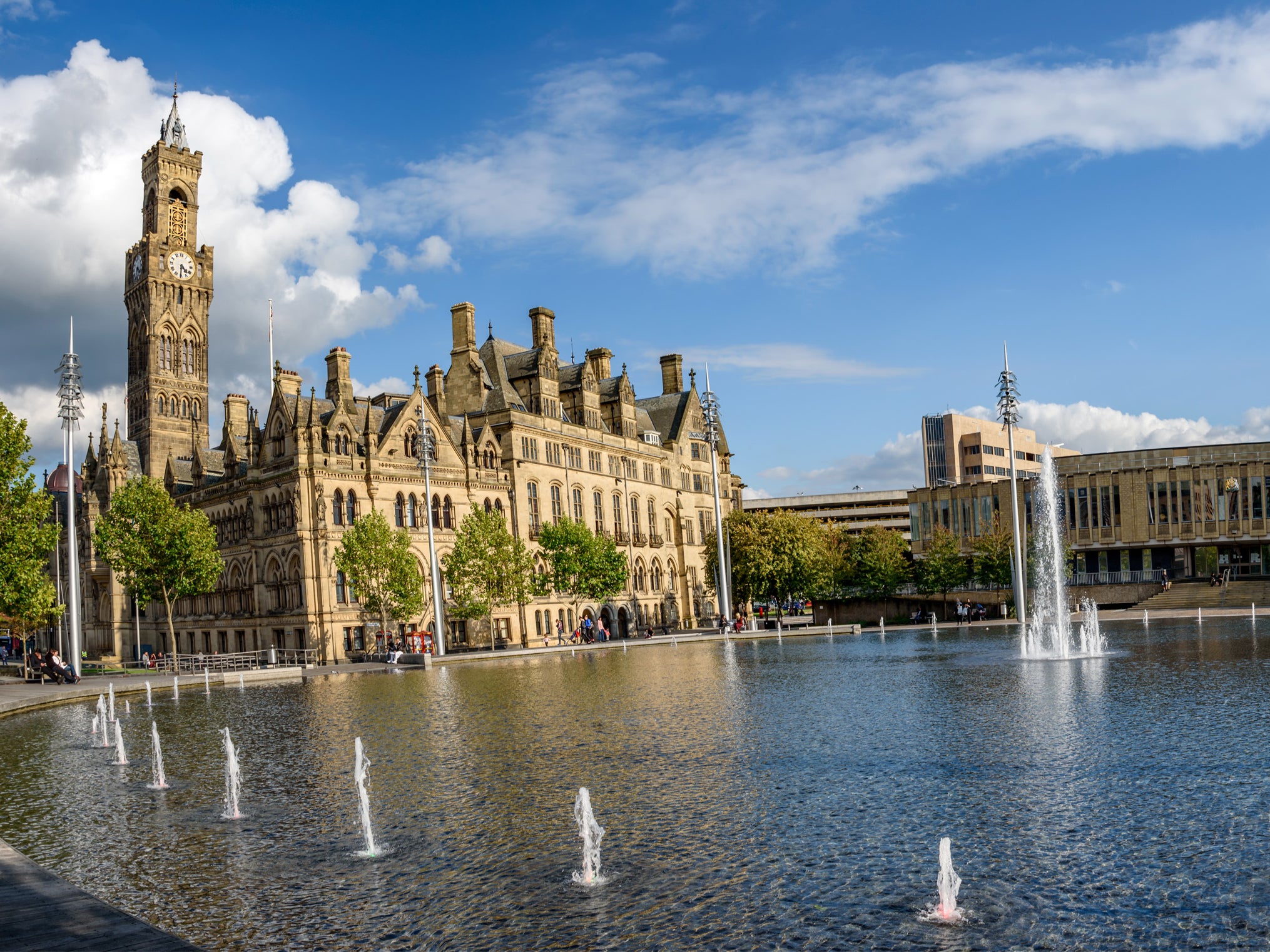 Clocking in: Bradford Town Hall is a Grade I-listed building