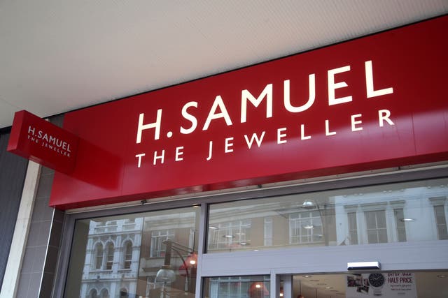 A branch of H Samuel The Jeweller on Oxford Street, central London (PA)