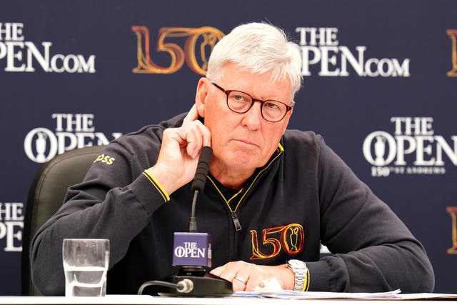 R&A chief executive Martin Slumbers said banning LIV Golf players from the Open is “not on our agenda”. (Jane Barlow/PA)