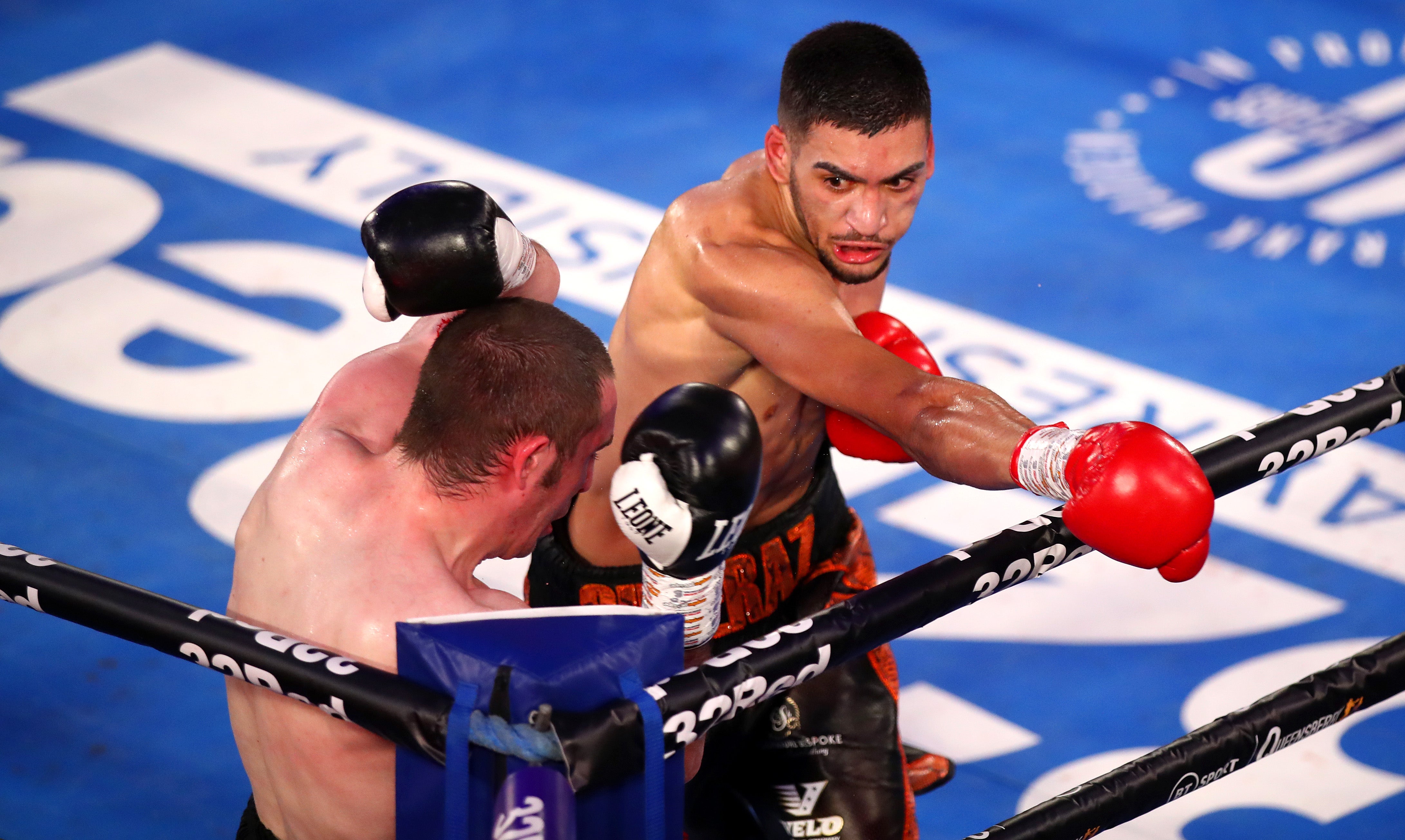 Hamzah Sheeraz (right) is touted as a future world champion