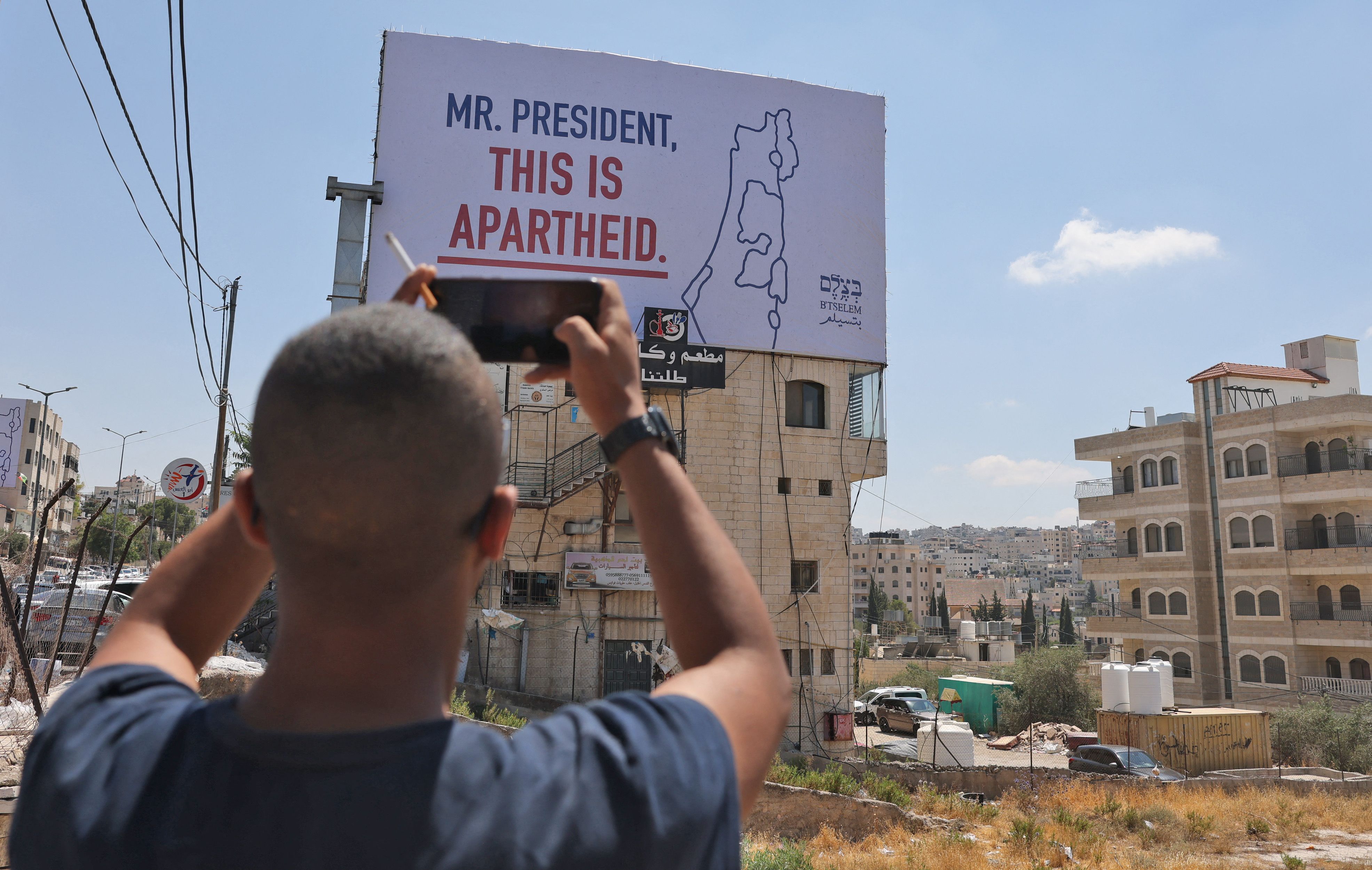 B’Tselem put up the billboards in Ramallah