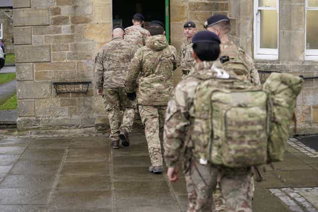 Concerns have been raised about right-wing extremists attempting to recruit members of the armed forces. (Danny Lawson/PA)