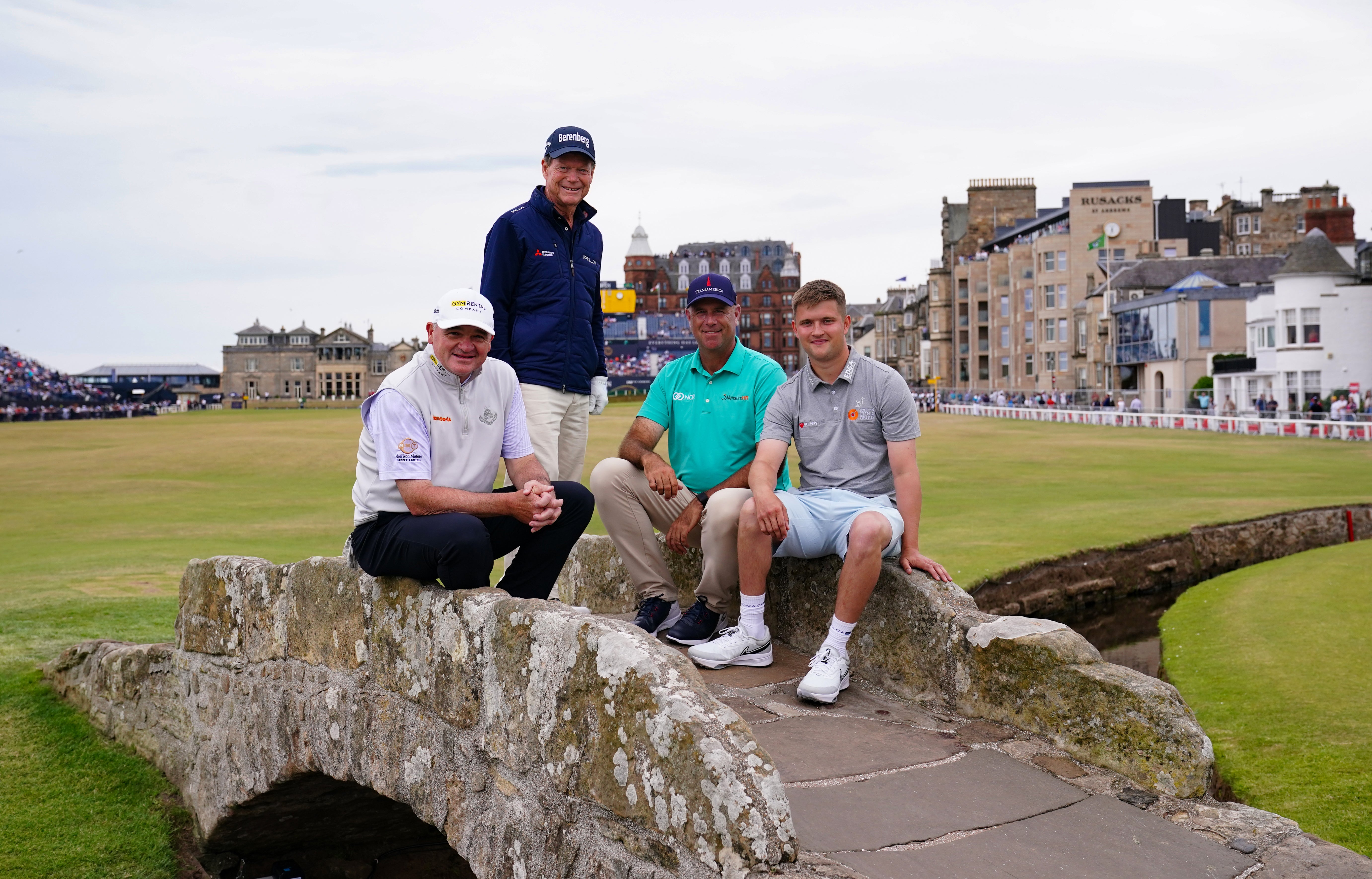 Paul Lawrie (left) will hit the opening tee shot in the 150th Open at St Andrews (Jane Barlow/PA)