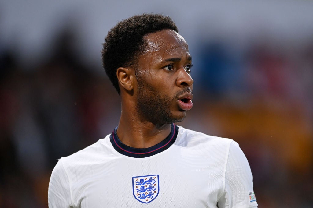 Raheem Sterling was unveiled by Chelsea after arriving in Los Angeles