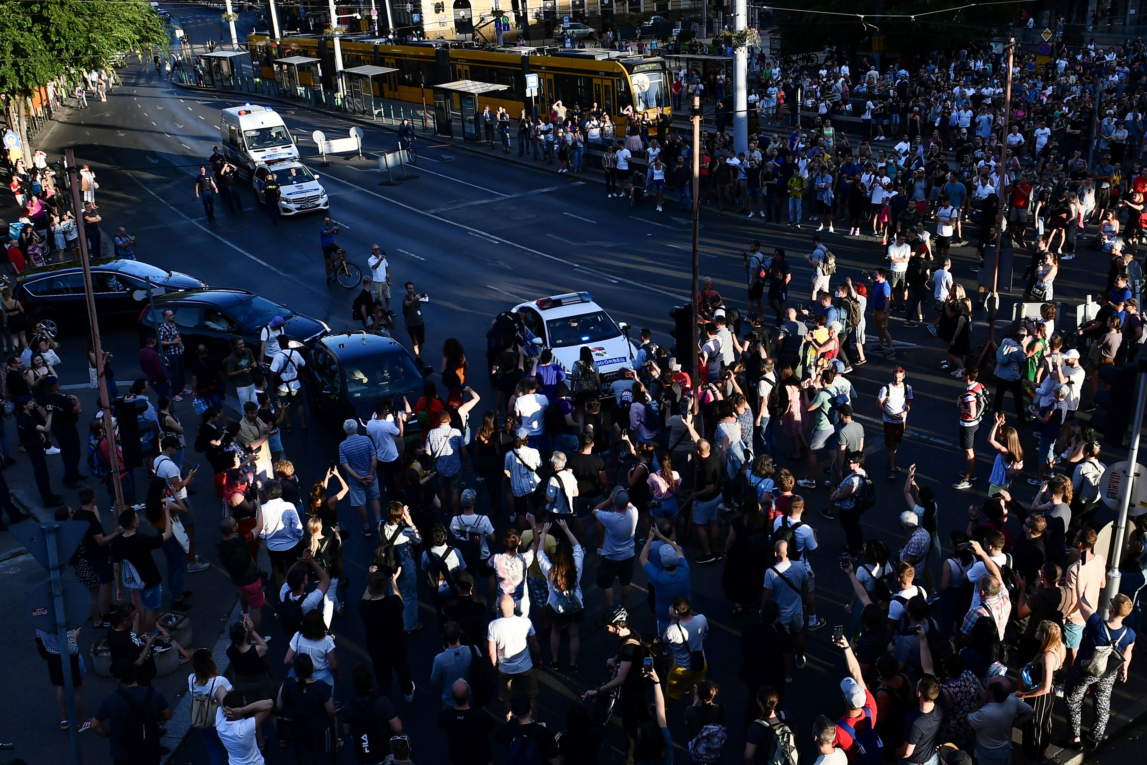 Hungary Tax Law Protest