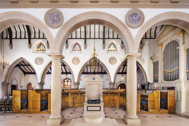 Brentwood Cathedral in Essex has been listed at Grade II* (Historic England Archive/ PA)