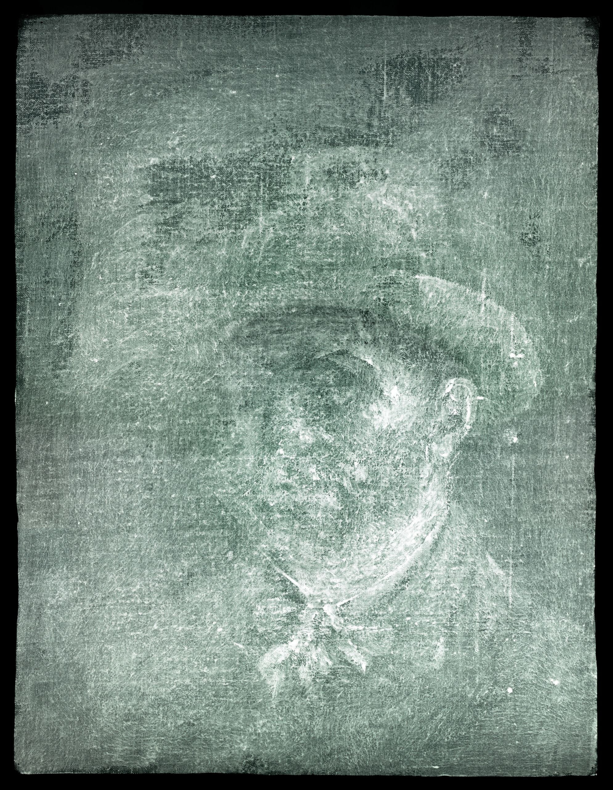 X-ray image of Vincent Van Gogh (National Galleries of Scotland)