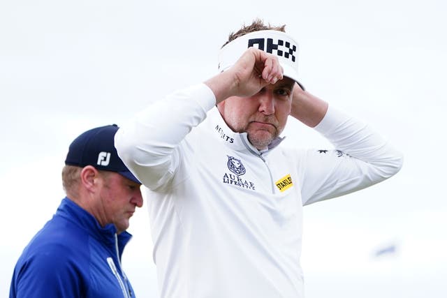Ian Poulter was booed on the first tee at St Andrews (PA)