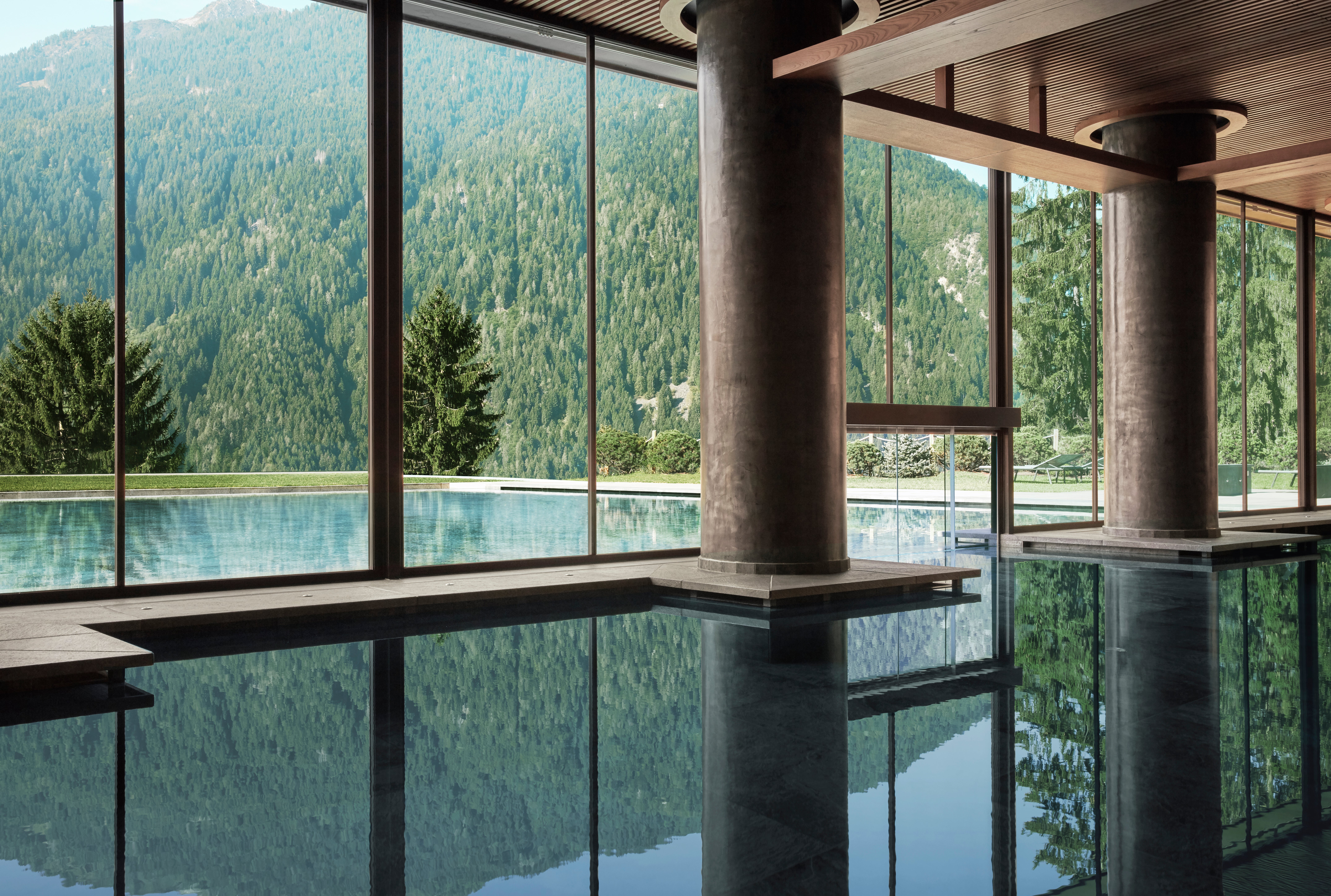 Why choose between indoor and outdoor pools when you can have both?