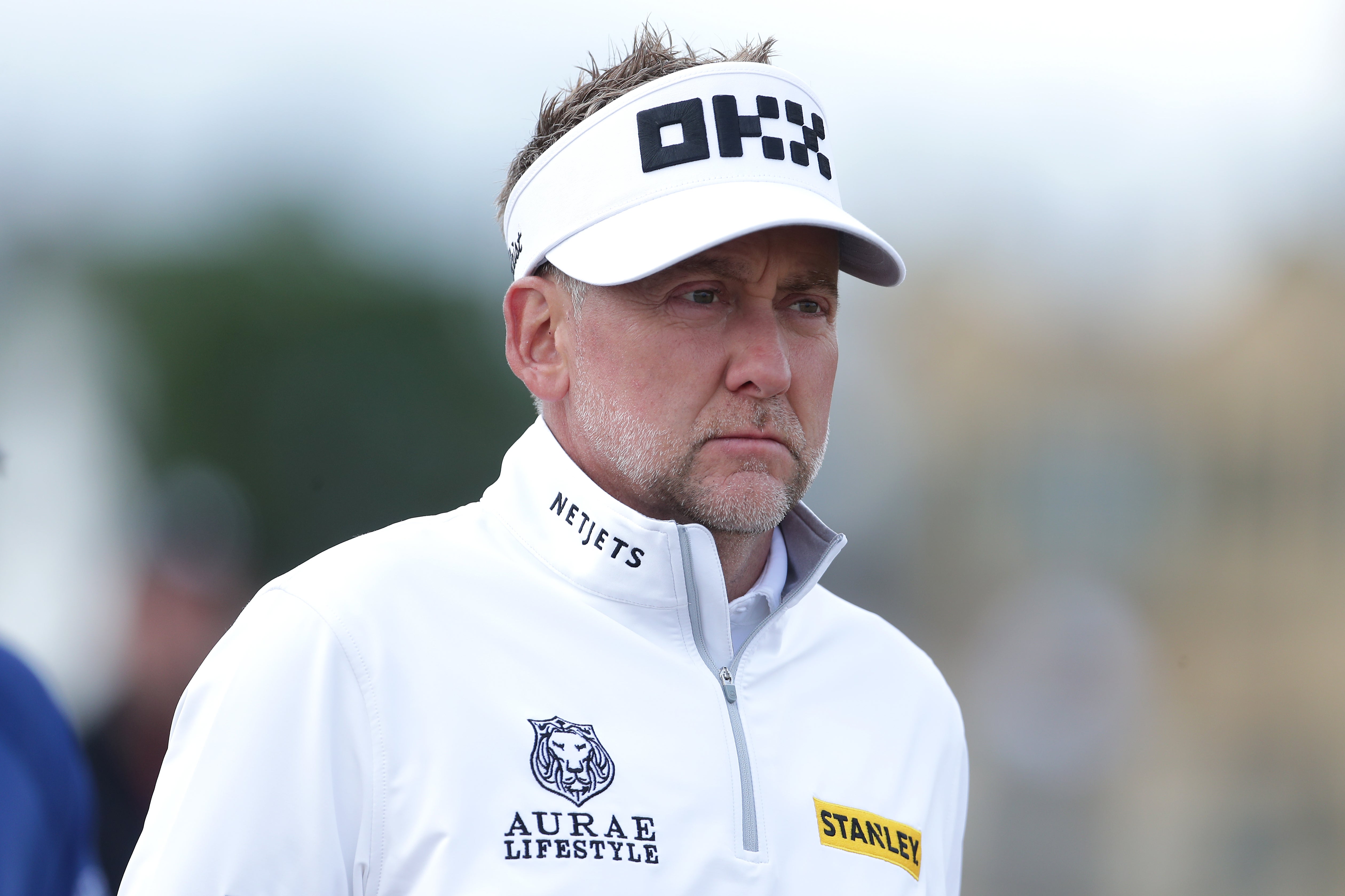 England’s Ian Poulter after teeing off the 3rd during day one of The Open at the Old Course, St Andrews. Picture date: Thursday July 14, 2022.