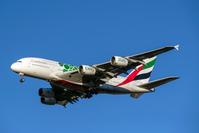 Emirates has rejected an order from Heathrow to cancel flights to comply with a cap on passenger numbers (Steve Parsons/PA)