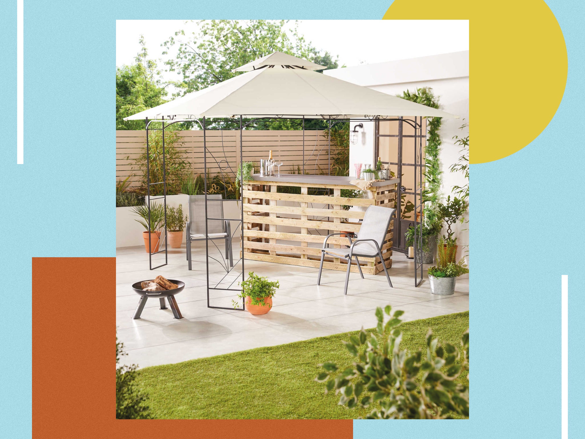 With plenty of space underneath the canopy, this is an ideal addition to your outdoor space