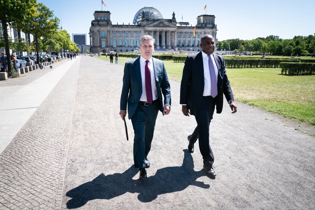 Sir Keir Starmer meets with German politicians and businessmen on trip to Berlin