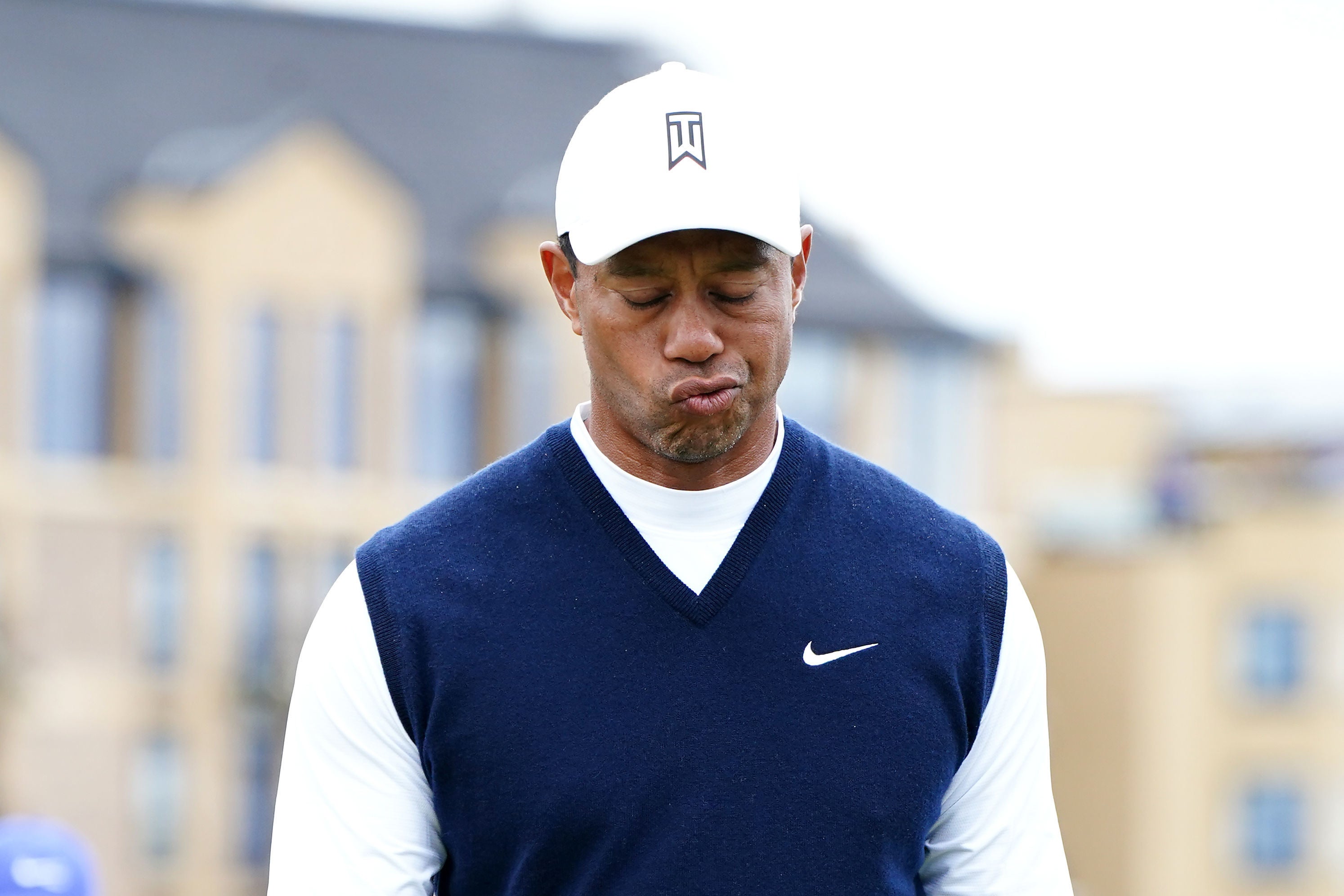Woods shot a six-over par to all but end his chances to win a third Open at St Andrews