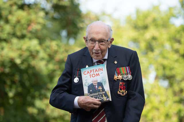 <p>Captain Sir Tom Moore’s autobiography, Tomorrow Will Be A Good Day,  became a Sunday Times No 1 bestseller</p>