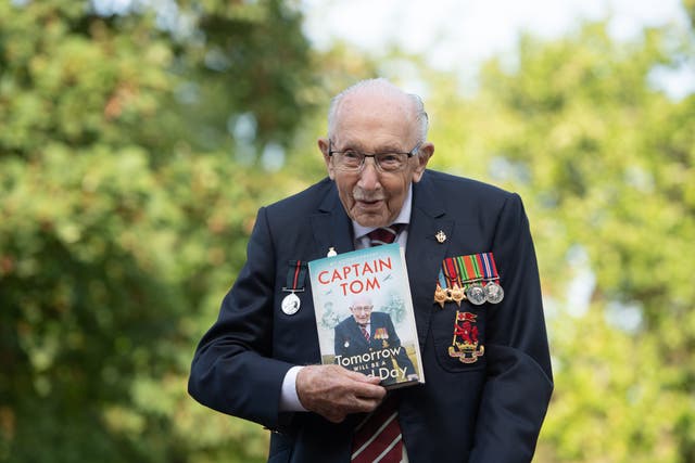 <p>Captain Sir Tom Moore’s autobiography, Tomorrow Will Be A Good Day,  became a Sunday Times No 1 bestseller</p>