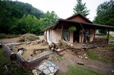 Devastating images reveal damage wrought by flash flooding in rural Virginia