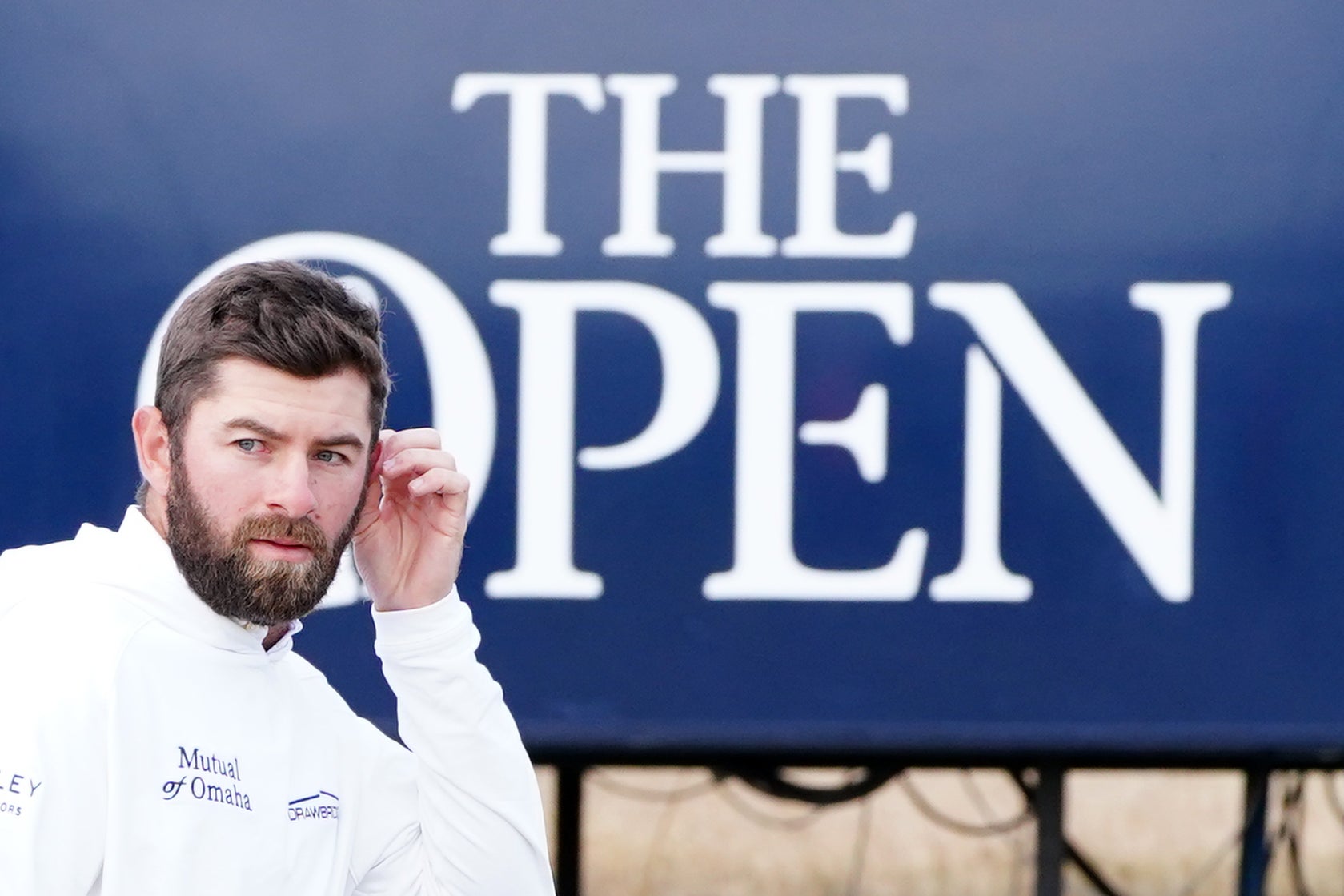 Cameron Young on the 3rd during day one of The Open at the Old Course, St Andrews (Jane Barlow/PA)