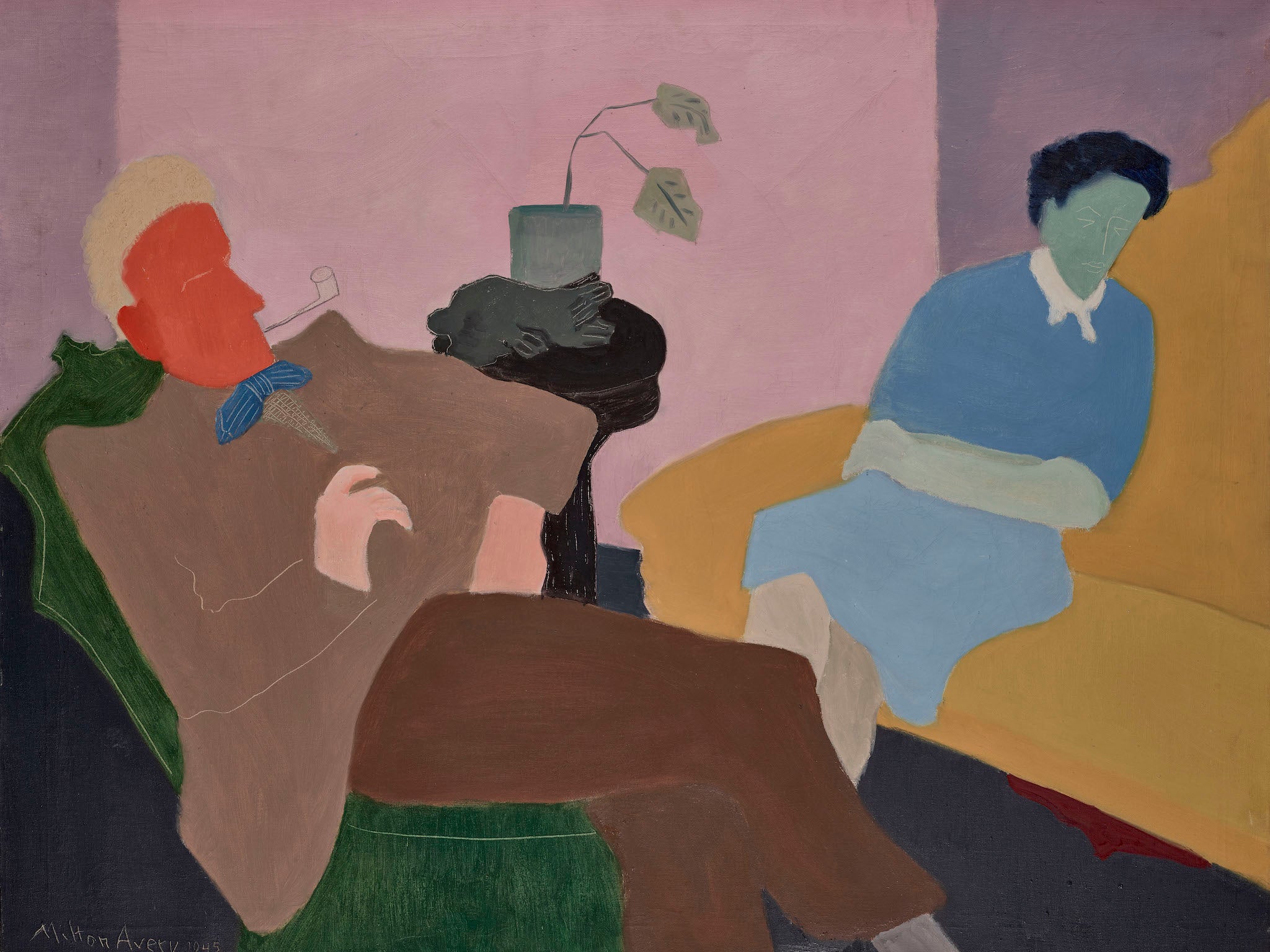 Milton Avery, ‘Husband and Wife’, 1945