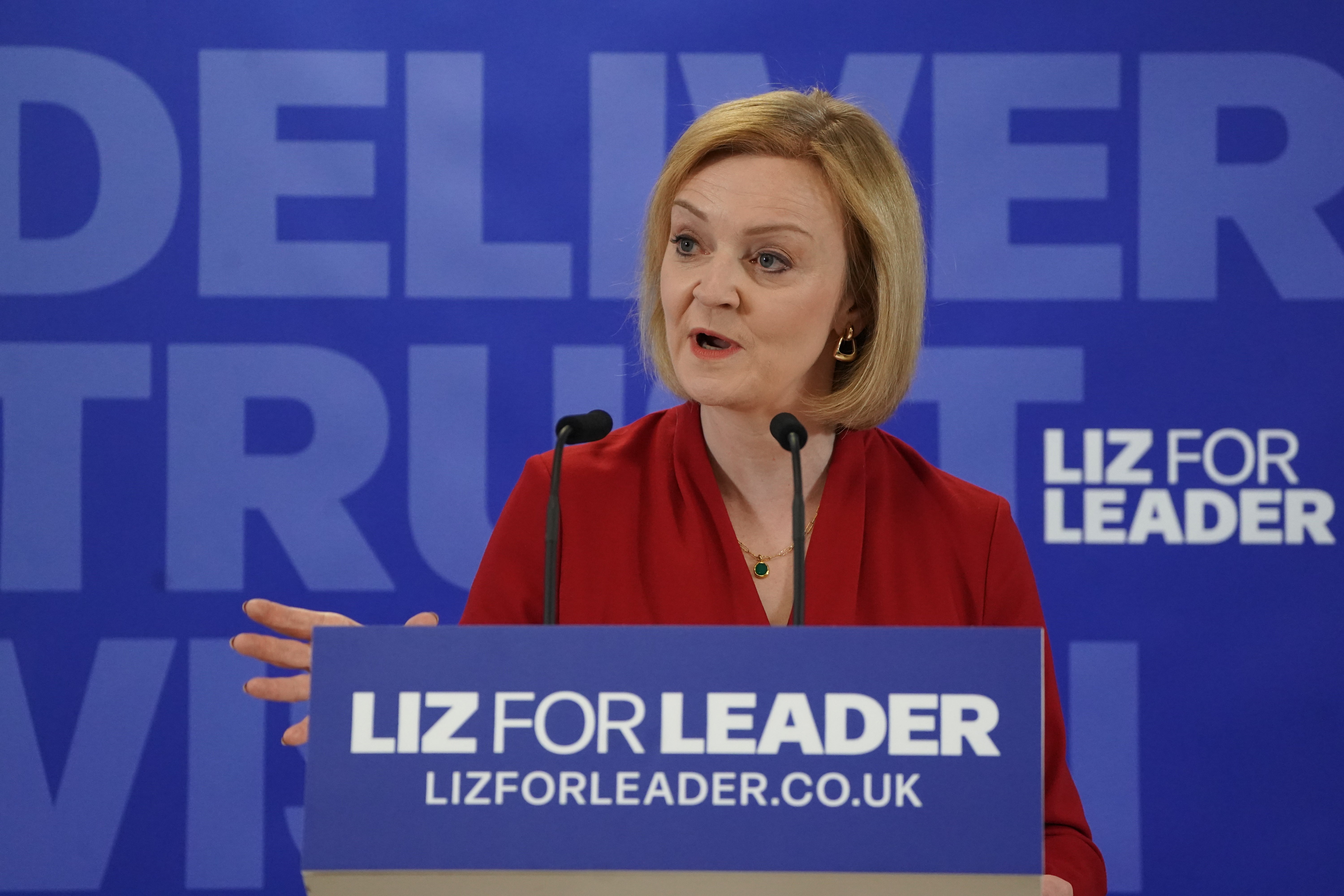 Liz Truss launched her leadership campaign on Thursday (Kirsty O’Connor/PA)