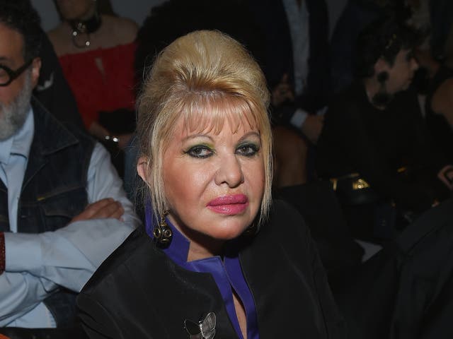 <p>Ivana Trump pictured at a fashion event in 2017 </p>