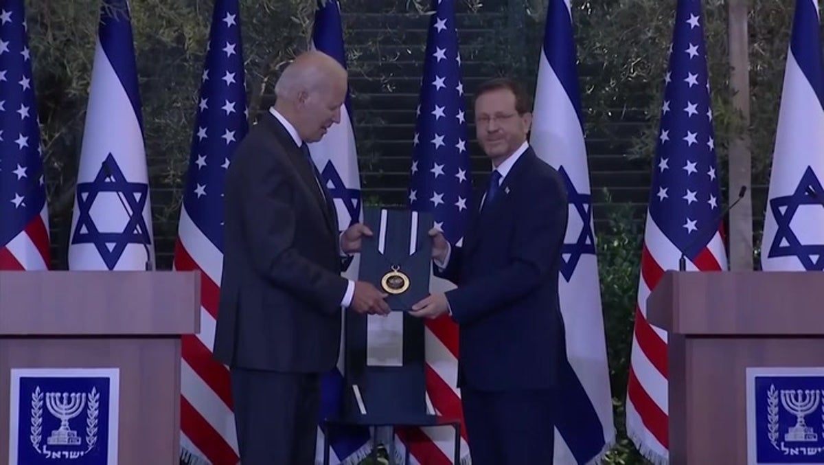 Joe Biden awarded Israeli Presidential Medal of Honour