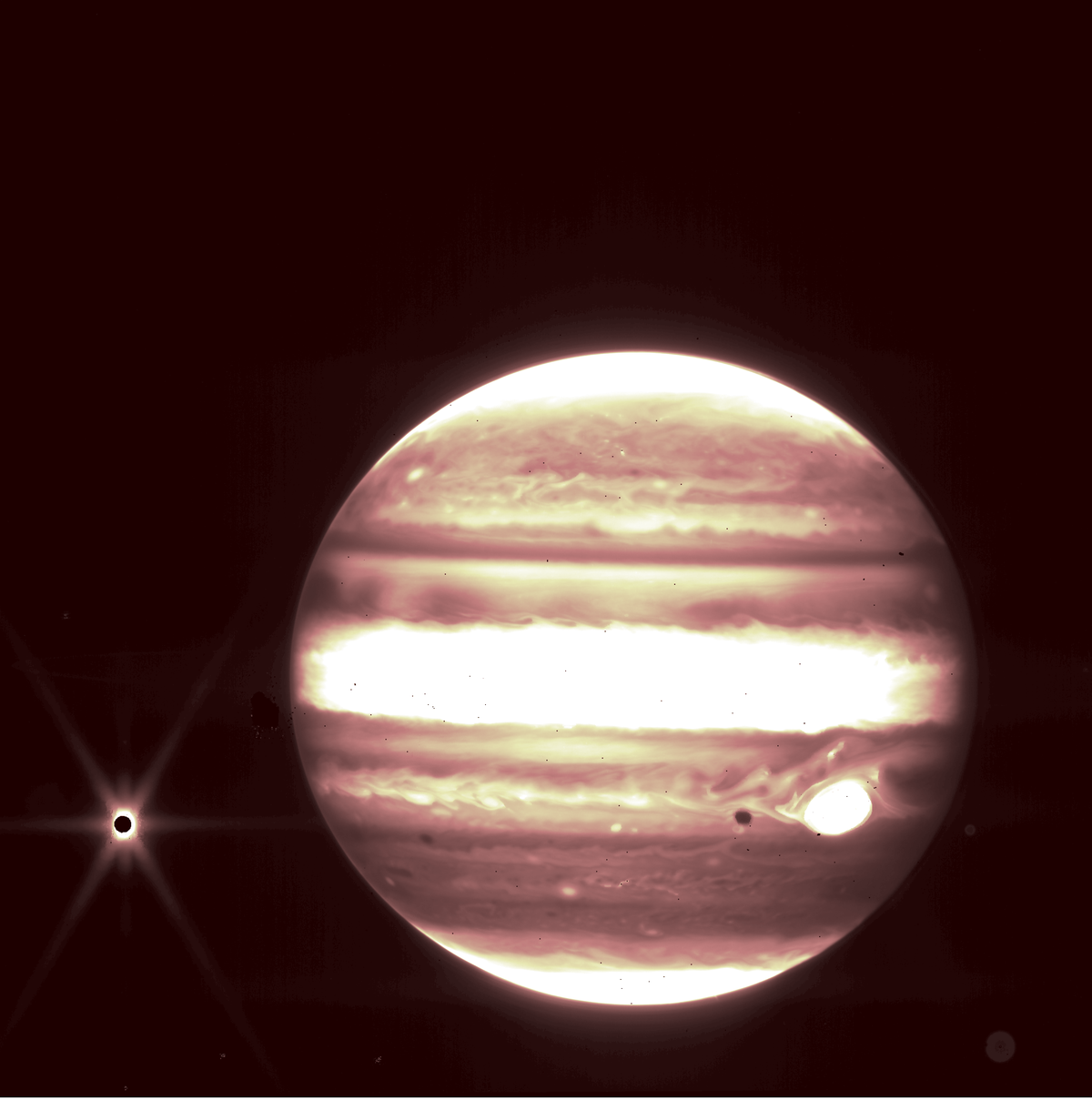 Nasa releases first Webb Telescope images of Jupiter and Moon Europa