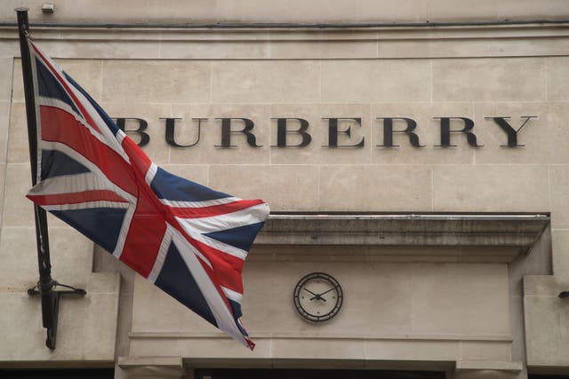 Burberry said its performance in China has been encouraging since shops reopened in June. (Yui Mok/PA)