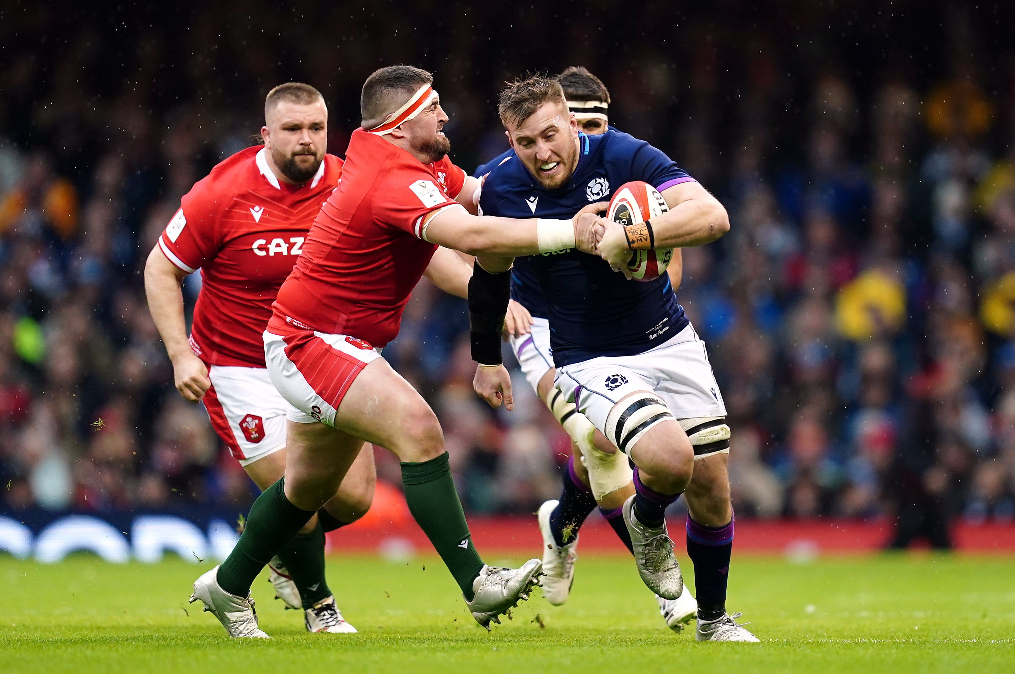 Scotland’s Matt Fagerson pictured in Six Nations action against Wales (David Davies/PA Images).
