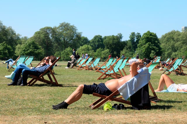 <p>Britons can finally expect a stretch of sunny warm weather next week, with the Met Office forecasting above average temperatures and “very warm” days</p>
