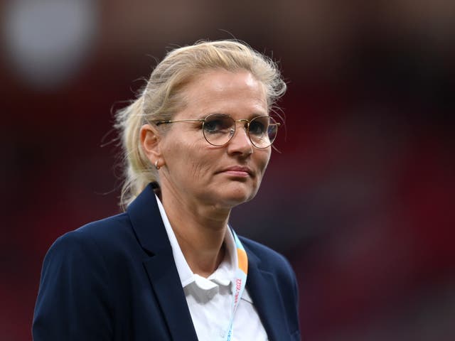 <p>England Women’s manager Sarina Wiegman</p>