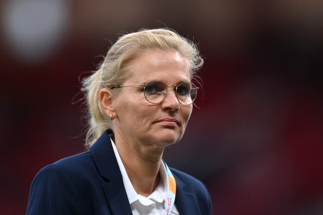 <p>England Women’s manager Sarina Wiegman</p>
