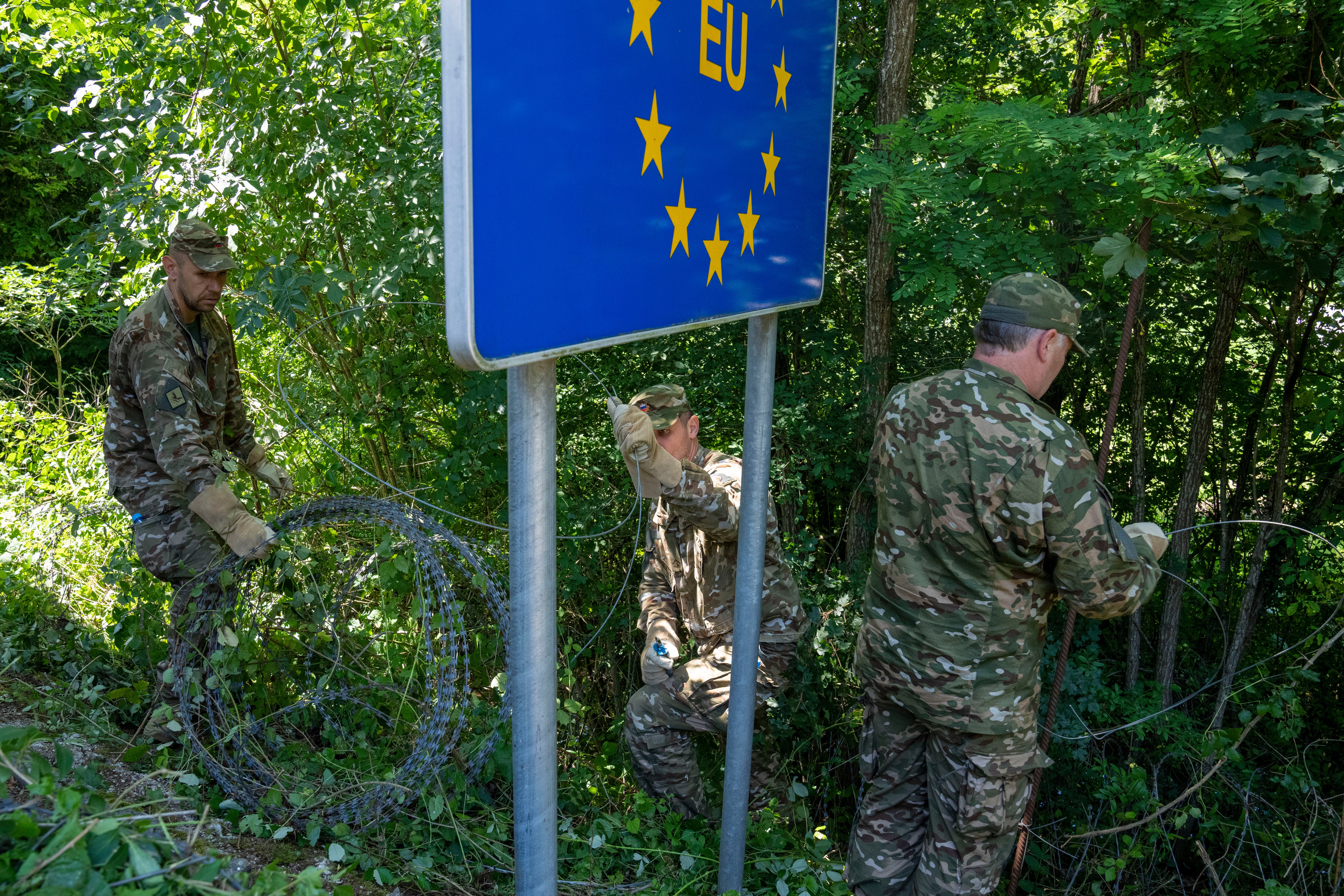 Slovenia Migration Fence