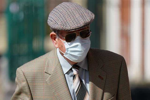 Pensioner David Venables, 88, arrives at Worcester Magistrates’ Court (PA)