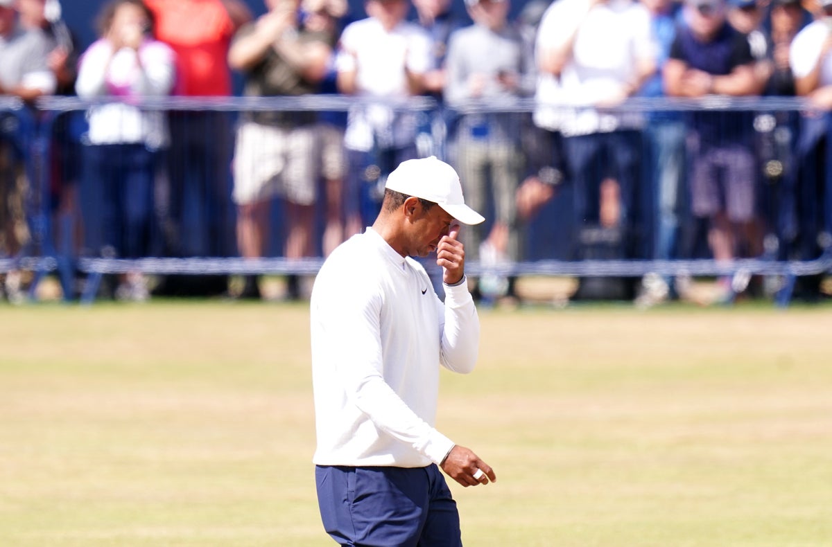 Emotional Tiger Woods admits he has probably played final Open at St Andrews