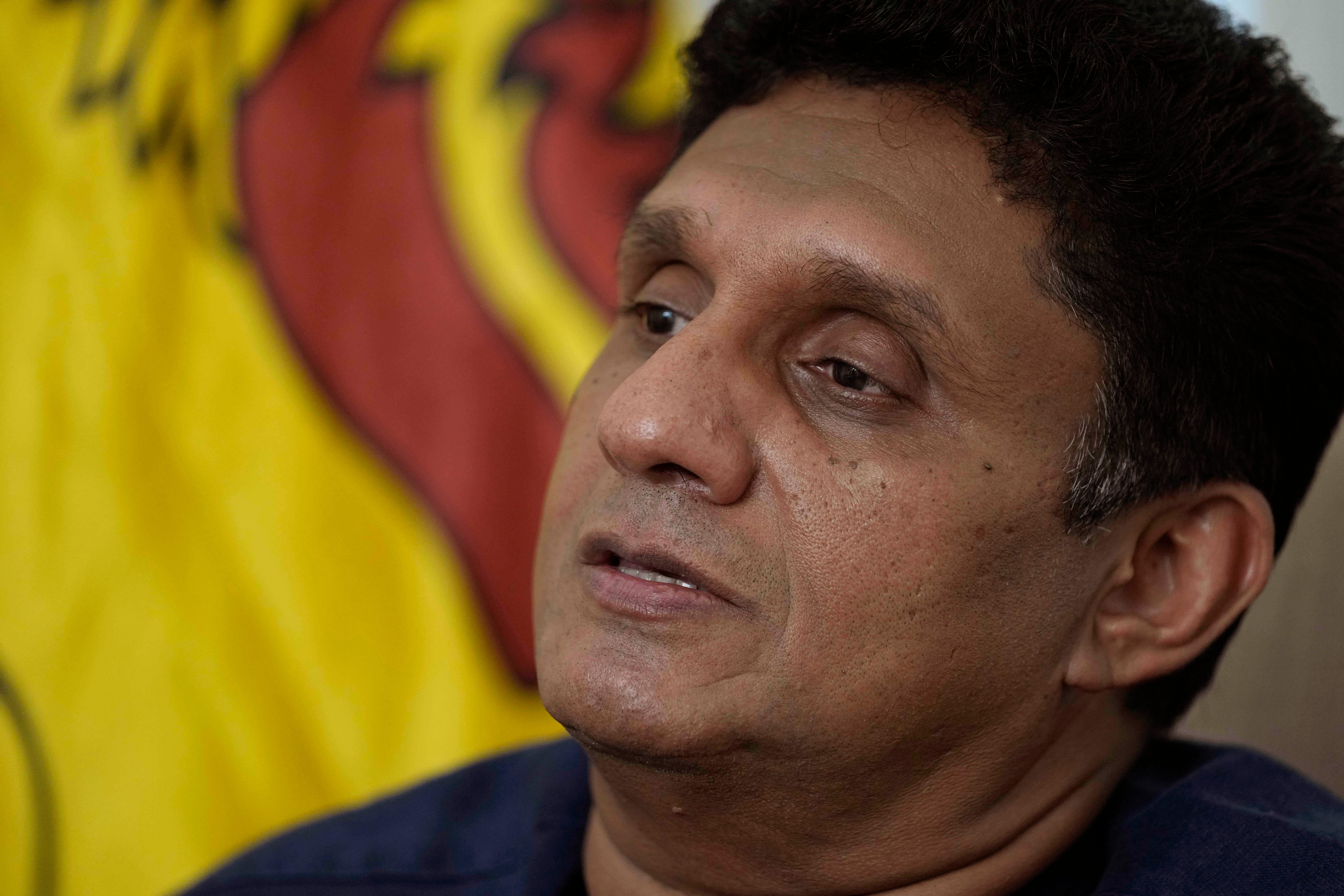 AP Interview Sri Lanka Opposition Leader