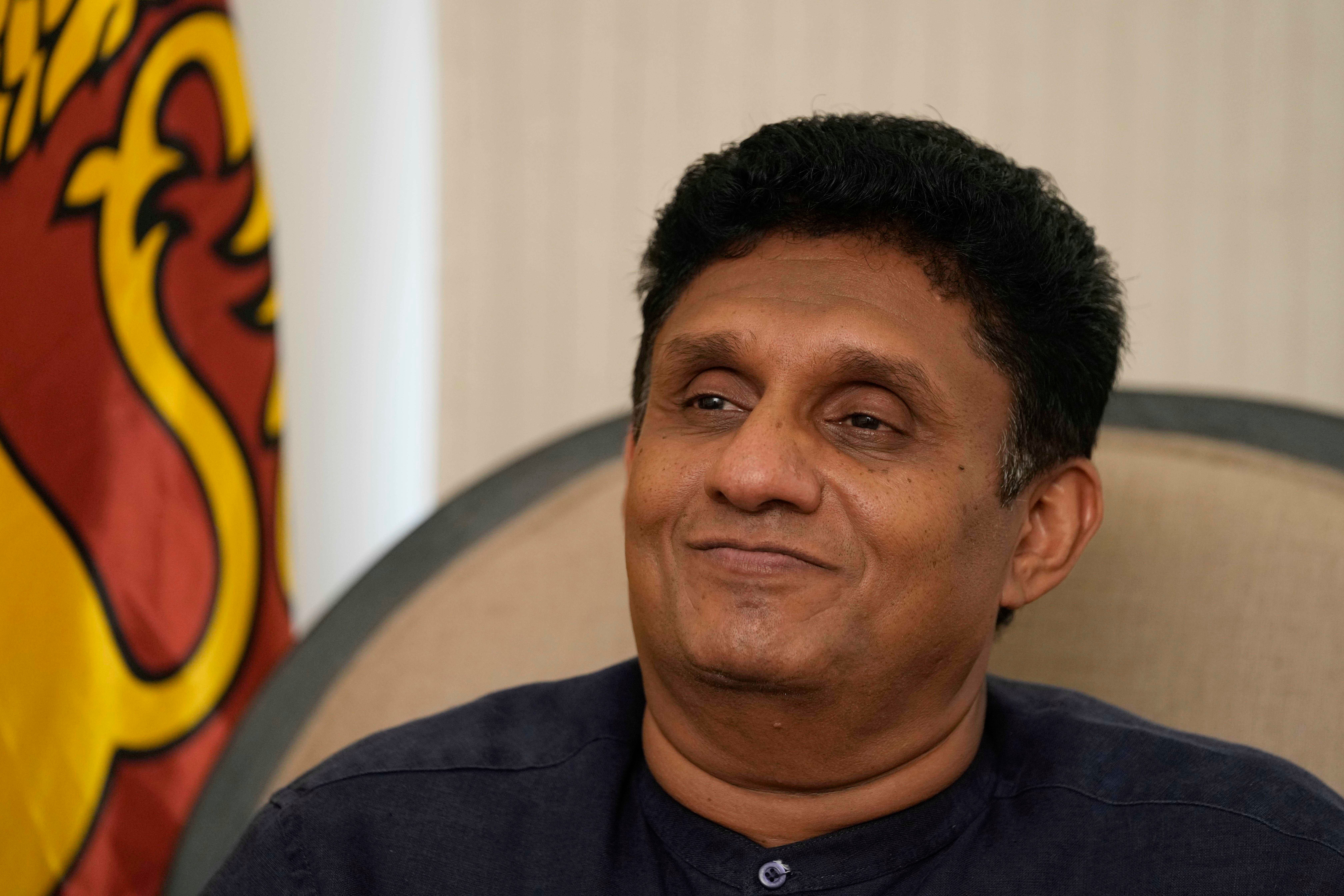 AP Interview Sri Lanka Opposition Leader