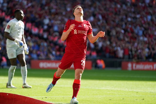 Liverpool’s Diogo Jota has been ruled out of the FA Community Shield with injury (Nick Potts/PA)