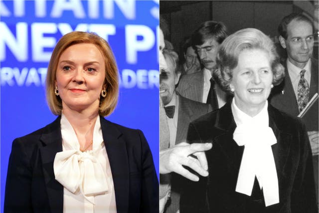 <p>Liz Truss appeared to channel Margaret Thatcher’s style</p>
