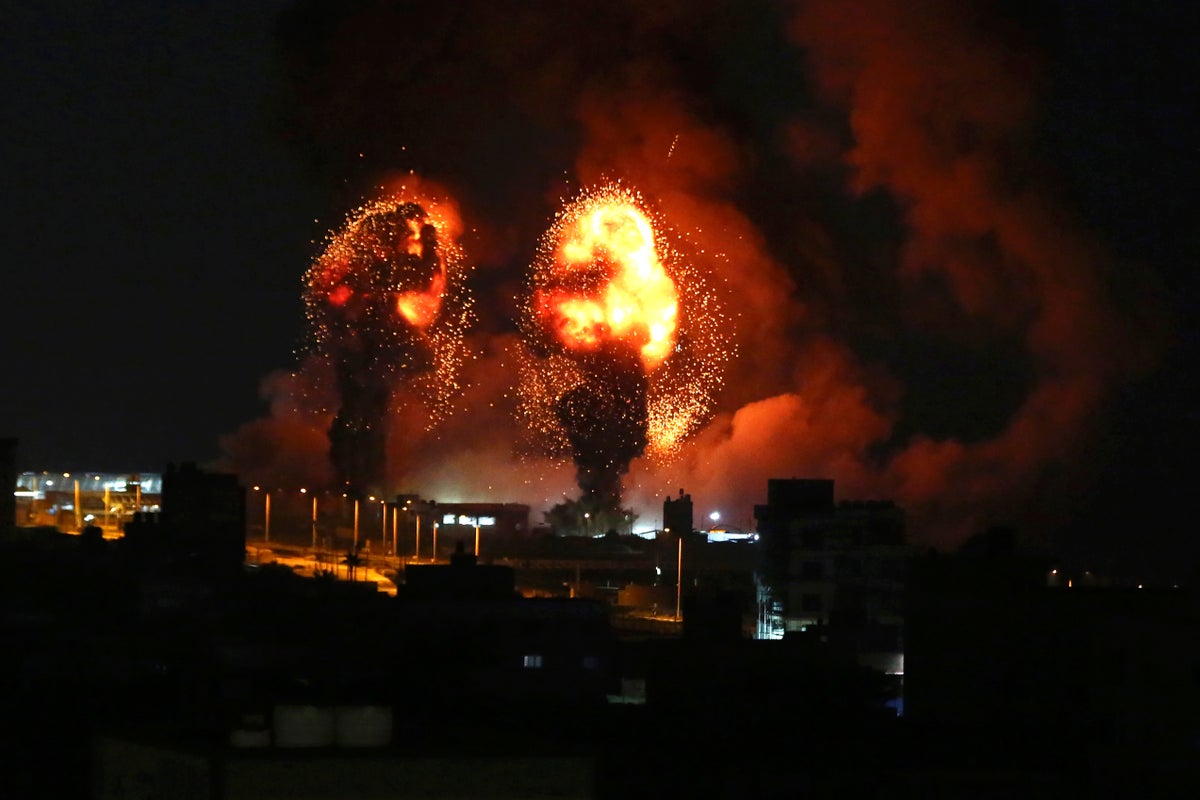 Israel strikes Gaza target in response to rocket fire | The Independent
