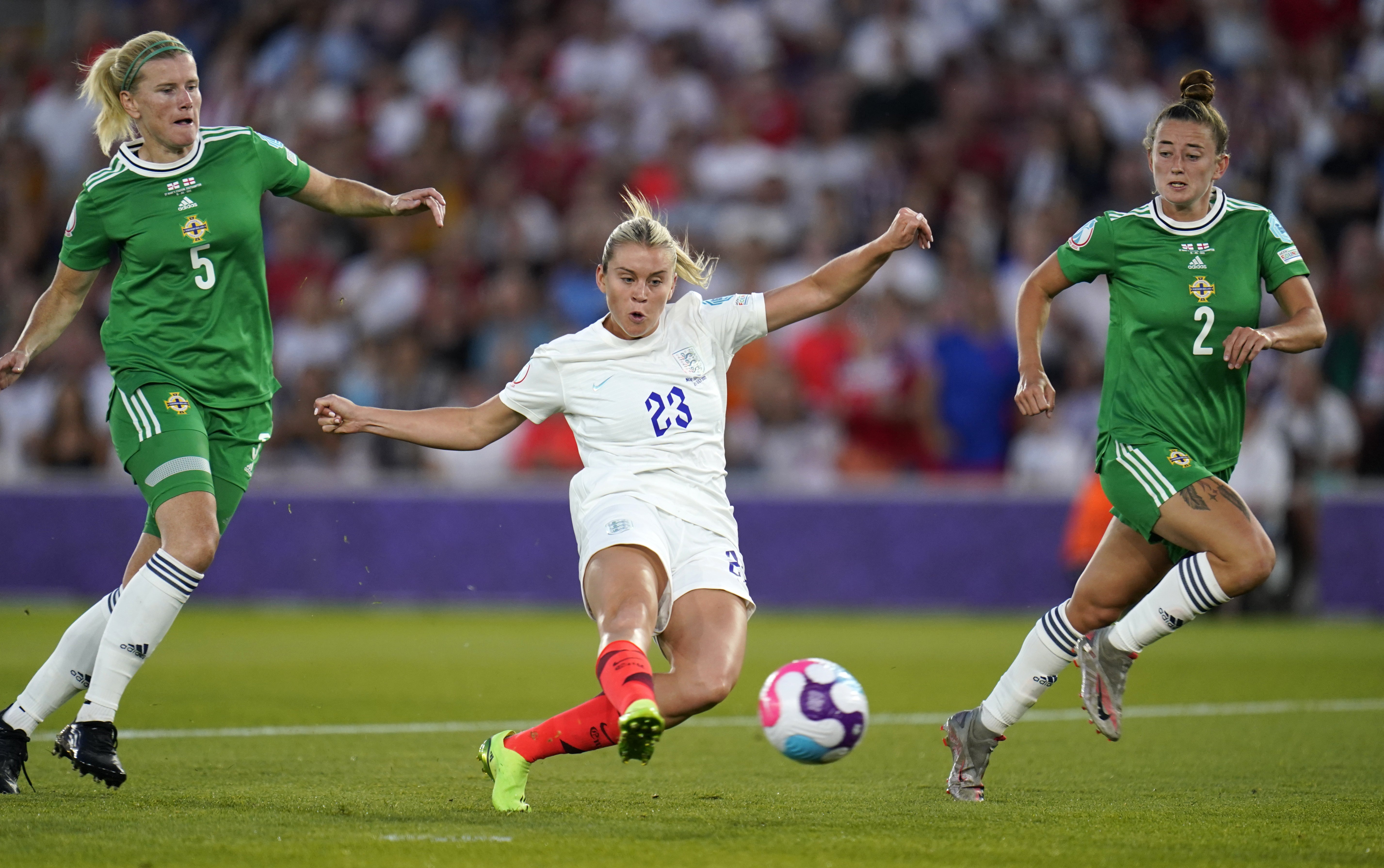 Alessia Russo believes there are a number of areas England need to improve on ahead of their Euro 2022 quarter-final (Andrew Matthews/PA)