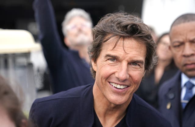 <p>Tom Cruise made an appearance at the Royal International Air Tattoo (Steve Parsons/PA)</p>