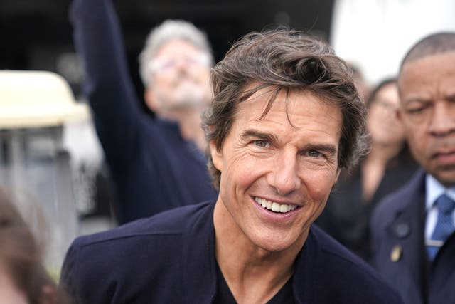 <p>Tom Cruise made an appearance at the Royal International Air Tattoo (Steve Parsons/PA)</p>